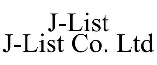 J-LIST J-LIST CO. LTD