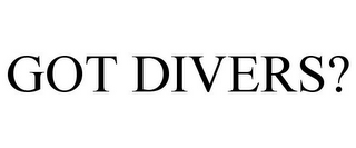 GOT DIVERS?