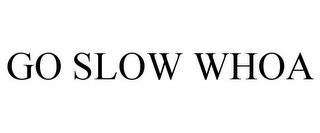 GO SLOW WHOA