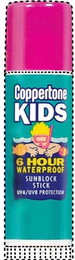 COPPERTONE KIDS 6 HOUR WATERPROOF SUNBLOCK STICK UVA/UVB PROTECTION