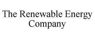 THE RENEWABLE ENERGY COMPANY