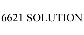 6621 SOLUTION