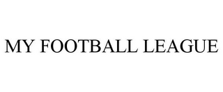 MY FOOTBALL LEAGUE