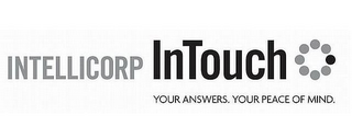 INTELLICORP IN TOUCH - YOUR ANSWERS. YOUR PEACE OF MIND.