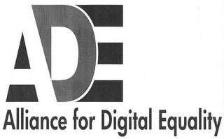 ADE ALLIANCE FOR DIGITAL EQUALITY