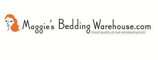 MAGGIE'S BEDDING WAREHOUSE.COM GREAT QUALITY AT TRUE WHOLESALE PRICES!