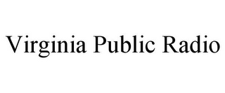 VIRGINIA PUBLIC RADIO