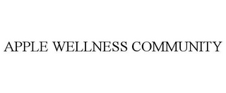 APPLE WELLNESS COMMUNITY