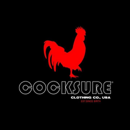 COCKSURE CLOTHING CO., USA EST. SINCE BIRTH