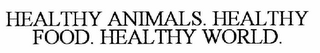HEALTHY ANIMALS. HEALTHY FOOD. HEALTHY WORLD.