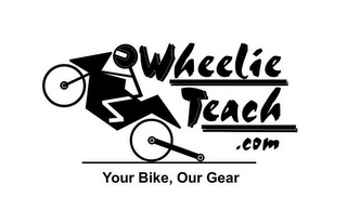 WHEELIE TEACH.COM YOUR BIKE, OUR GEAR