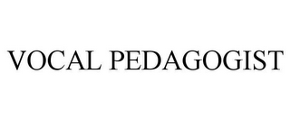 VOCAL PEDAGOGIST