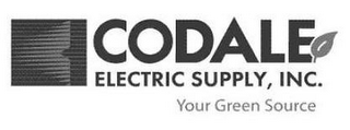 C CODALE ELECTRIC SUPPLY, INC. YOUR GREEN SOURCE