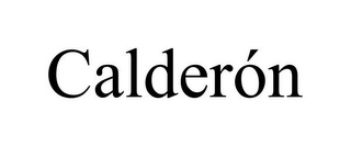 CALDERÓN