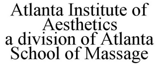 ATLANTA INSTITUTE OF AESTHETICS A DIVISION OF ATLANTA SCHOOL OF MASSAGE