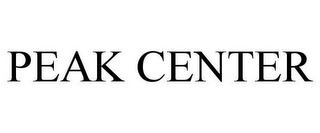 PEAK CENTER