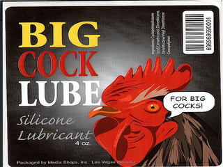 BIG COCK LUBE SILICONE LUBRICANT FOR BIG COCKS!