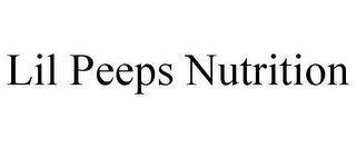 LIL PEEPS NUTRITION