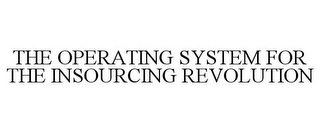 THE OPERATING SYSTEM FOR THE INSOURCING REVOLUTION