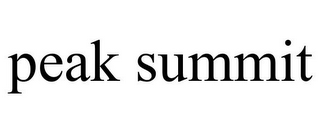 PEAK SUMMIT