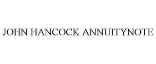 JOHN HANCOCK ANNUITYNOTE