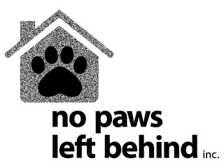 NO PAWS LEFT BEHIND INC.