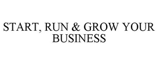 START, RUN & GROW YOUR BUSINESS