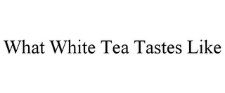 WHAT WHITE TEA TASTES LIKE