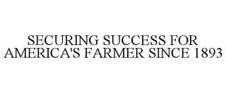 SECURING SUCCESS FOR AMERICA'S FARMER SINCE 1893