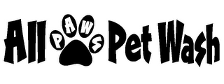 ALL PAWS PET WASH