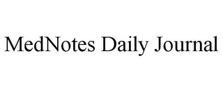 MEDNOTES DAILY JOURNAL