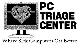 PC TRIAGE CENTER WHERE SICK COMPUTERS GET BETTER PC TRIAGE CENTER