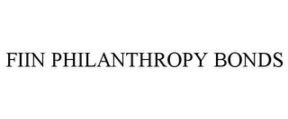 FIIN PHILANTHROPY BONDS