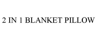 2 IN 1 BLANKET PILLOW