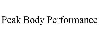 PEAK BODY PERFORMANCE