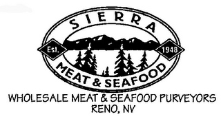 SIERRA MEAT & SEAFOOD EST. 1948 WHOLESALE MEAT & SEAFOOD PURVEYORS RENO, NV