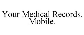 YOUR MEDICAL RECORDS. MOBILE.