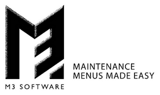 3 M3 SOFTWARE MAINTENANCE MENUS MADE EASY