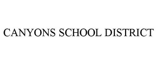 CANYONS SCHOOL DISTRICT