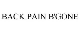 BACK PAIN B'GONE