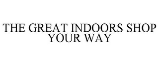 THE GREAT INDOORS SHOP YOUR WAY