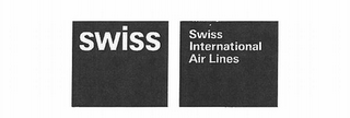 SWISS SWISS INTERNATIONAL AIR LINES