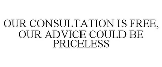 OUR CONSULTATION IS FREE, OUR ADVICE COULD BE PRICELESS