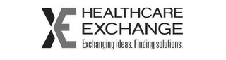 XE HEALTHCARE EXCHANGE EXCHANGING IDEAS. FINDING SOLUTIONS.