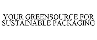 YOUR GREENSOURCE FOR SUSTAINABLE PACKAGING