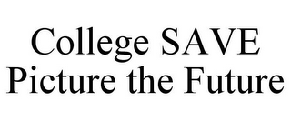 COLLEGE SAVE PICTURE THE FUTURE