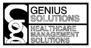 GS GENIUS SOLUTIONS HEALTHCARE MANAGEMENT SOLUTIONS