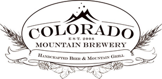 COLORADO MOUNTAIN BREWERY EST. 2008 HANDCRAFTED BEER & MOUNTAIN GRILL