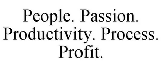 PEOPLE. PASSION. PRODUCTIVITY. PROCESS. PROFIT.