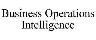 BUSINESS OPERATIONS INTELLIGENCE